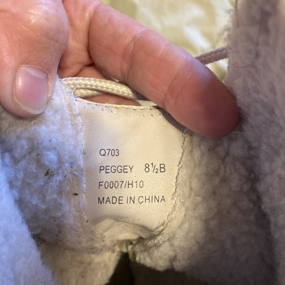 COACH POPPY Peggey Tartan Plaid Quilted Women's Shearling Winter Boots 8.5 B Q73 - Picture 7 of 8